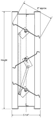 Control Dampers - 24" Wide Opposed Blade - Free Shipping!