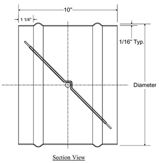 MFD-36 Round Control Damper Free Shipping!!